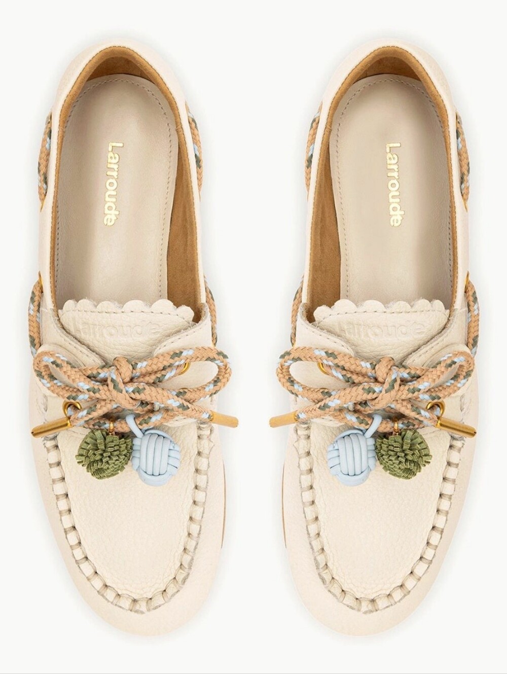 NWOB Larroude Cyprus Boat Shoes